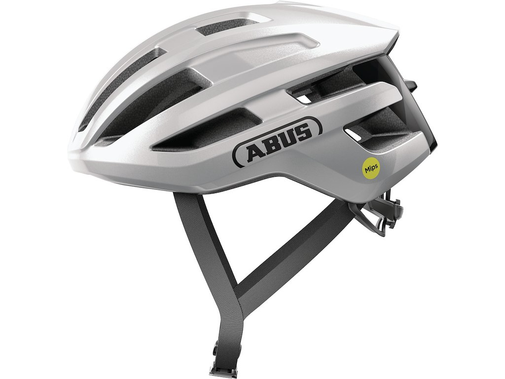 Abus Powerdome Mips Cykelhjelm Gleam Silver 51-55 cm Abus Powerdome Mips Cykelhjelm Gleam Silver 51-55 cm