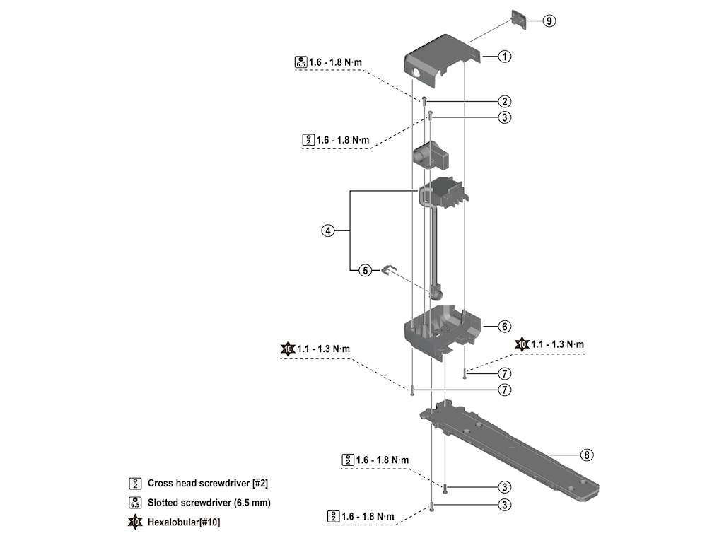 Shimano Steps harness enhed 1020mm lang til model BM-EN400