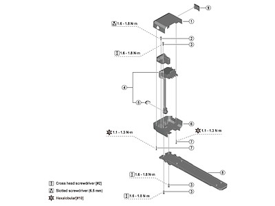 Shimano Steps harness enhed 920mm lang til model BM-EN400