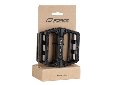 FORCE Hot pedaler i aluminium - Sort