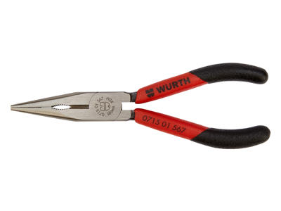 Fladrundtang/Spidstang Würth med skridsikker greb og god arbejdskomfort