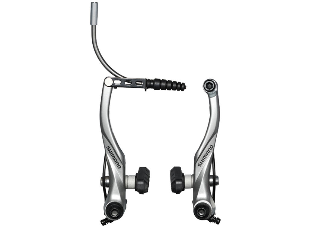 Bremseklo Shimano Alivio V-bremse Sølv til bag med fast bremsesko