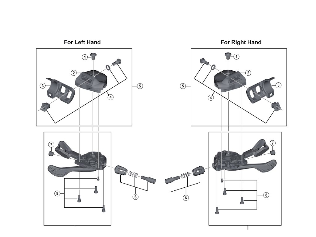 Shimano Integration bolt til skiftegreb model SL-M9000-I SL-M9000-I