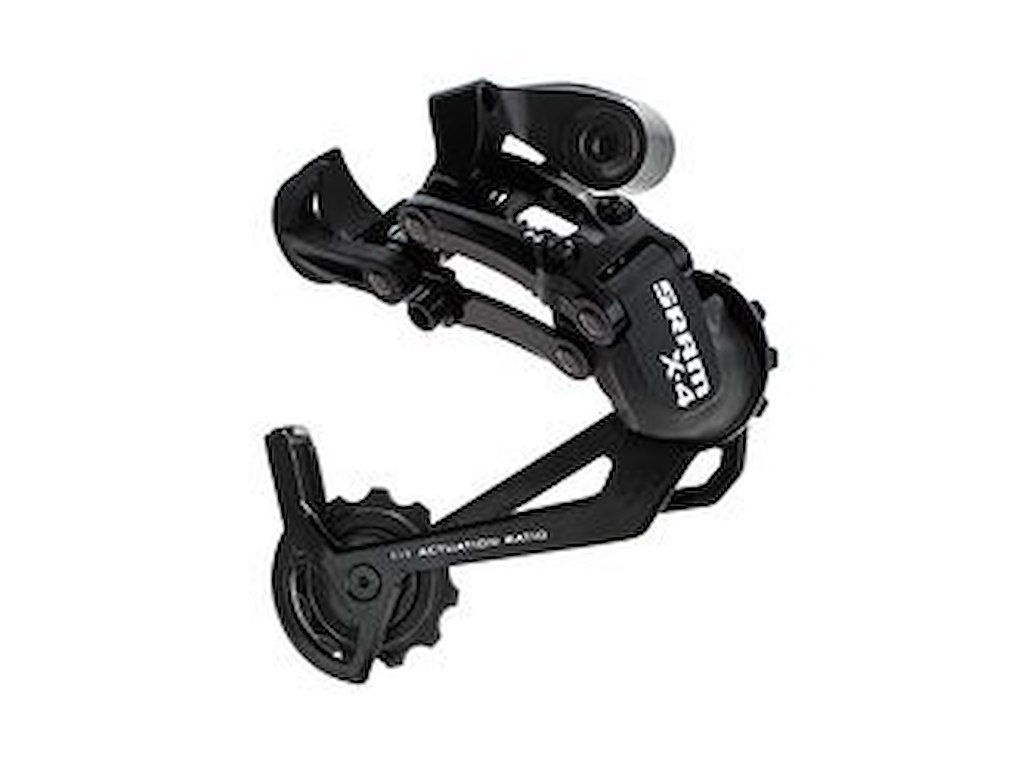 Sram X4 - Bagskifter - 7/8 gear - Lang laske - Sort