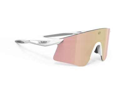 Rudy Project Astral X - Cykelbrille med multilaser rose gold linse - Hvid