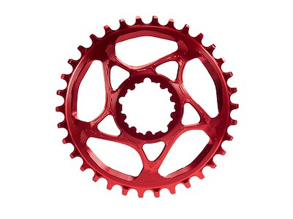 Absolute Black Klinge 28T Direkte montering SRAM GXP Rød