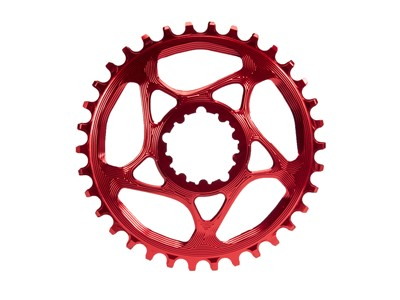 Absolute Black Klinge 28T Direkte montering SRAM GXP Rød
