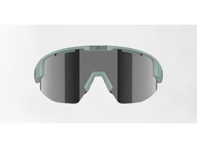 Bliz Matrix Small (30) - Cykelbriller -  Smoke Silver Mirror Lens - Mat Grøn