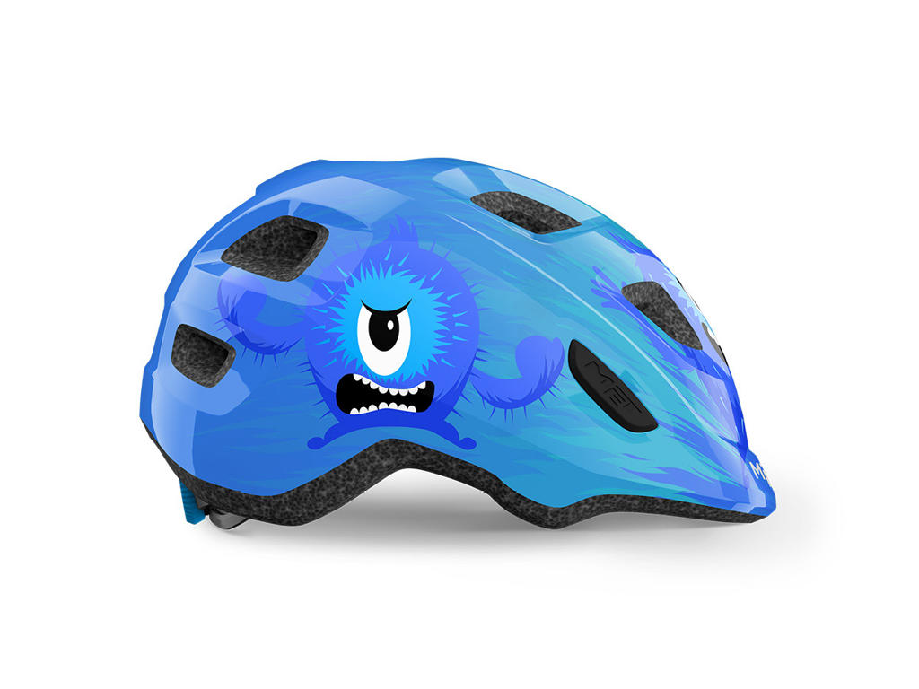 Met Hooray - Børnecykelhjelm - Blå/Monster - Str. 46-52 cm