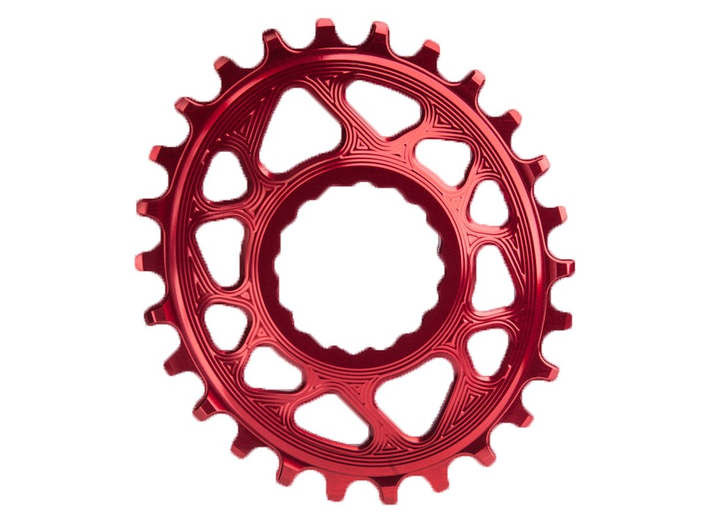 AbsoluteBlack Oval 32T Klinge Direkte Montering (Raceface) Rød 3 mm offset