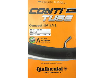Continental 12 1/2 1.75 - 2 1/4 Slange Autoventil 34 MM 45 Grader"