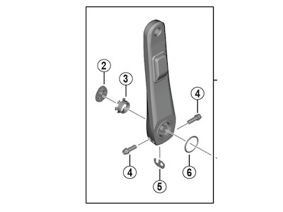 Shimano Dura Ace Power meter yder støvhætte til kranksæt model FC-R9200-P