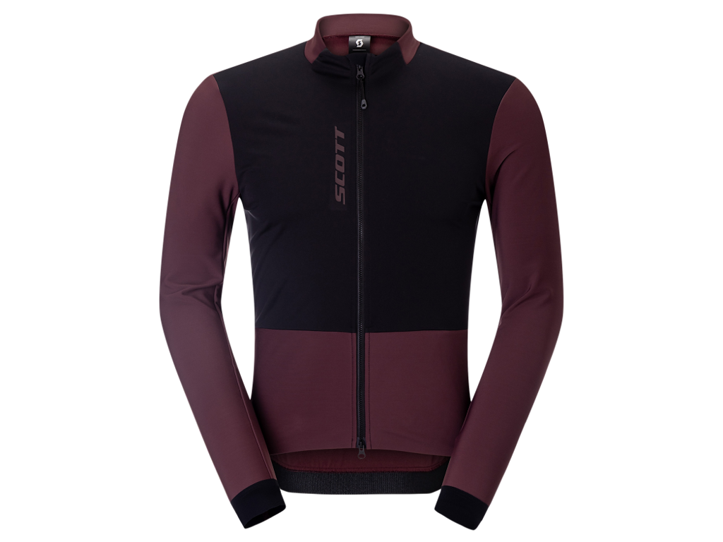 SCOTT Pro Warm Wind Breaker - Cykeltrøje - Lange ærmer - Herre - Cocoa Red/Sort - Str. 2XL SCOTT Pro Warm Wind Breaker - Cykeltrøje - Lange ærmer - Herre - Cocoa Red/Sort - Str. 2XL