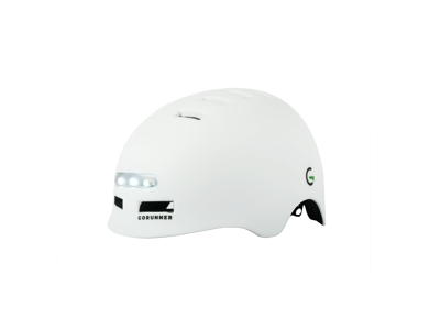 Gorunner - LED Cykelhjelm - Hvid