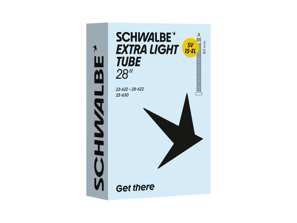 Schwalbe Extra Light slange 700c/28" (23/28-622/630) med 80mm lang racerventil SV15-EL