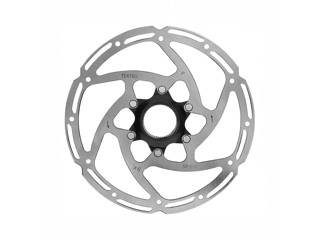 Tektro Cargo bremseskive ø180mm 2,3mm tyk til center lock - Stor effektmodulering