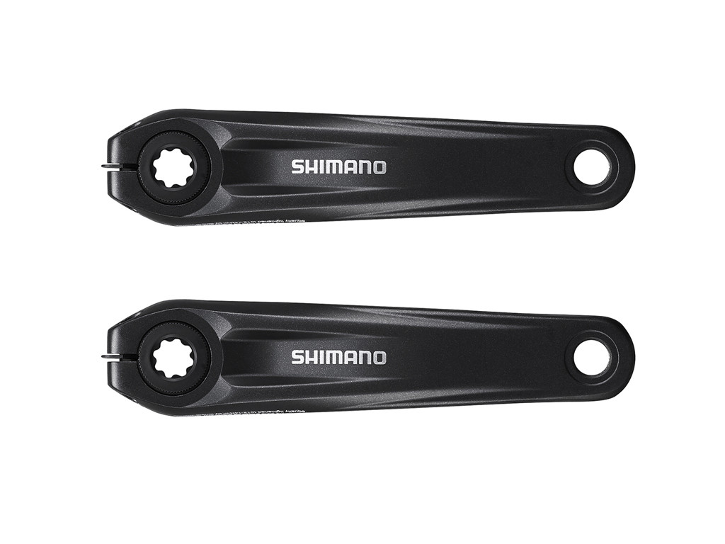 Shimano Steps - Pedalarmset FC-E8000 - 165 mm - Sort - Uden klinge
