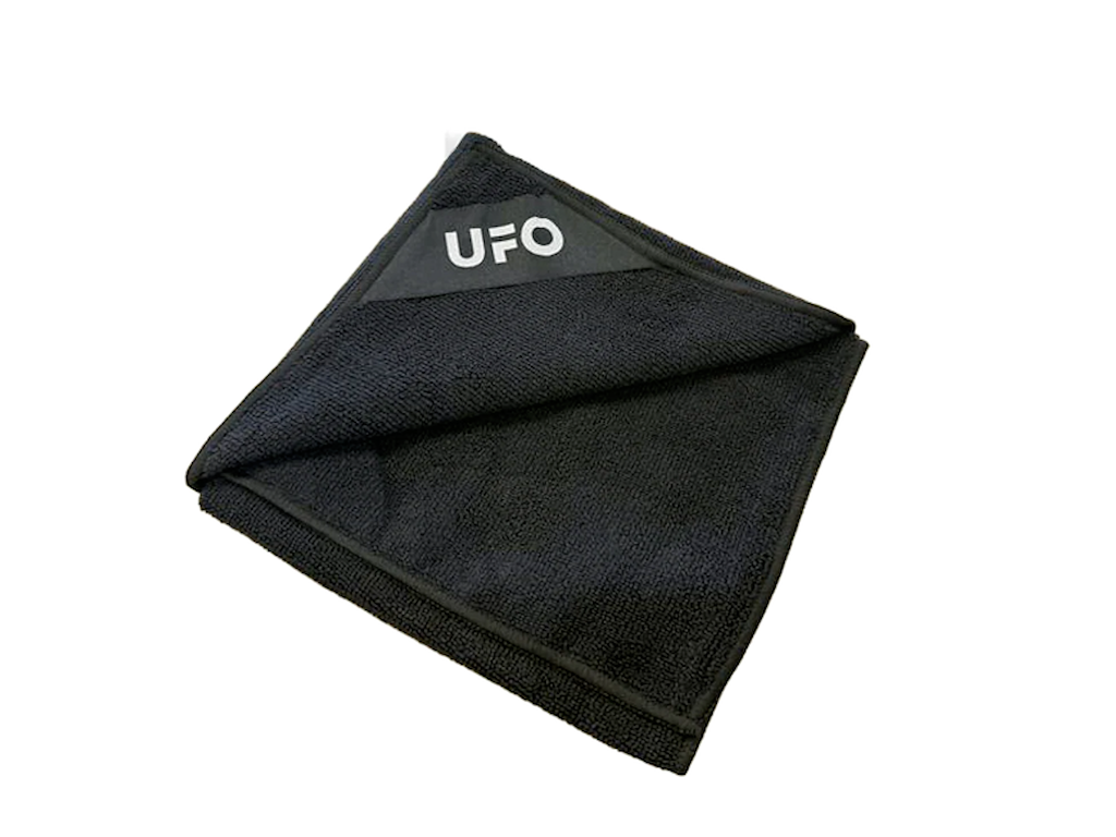 CeramicSpeed UFO Clean Microfiber Towel - Mikrofiberklud - Sort