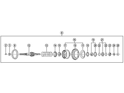 Shimano Nexus 7 forsegling til gearnav SG-7C22 og SG-7R42