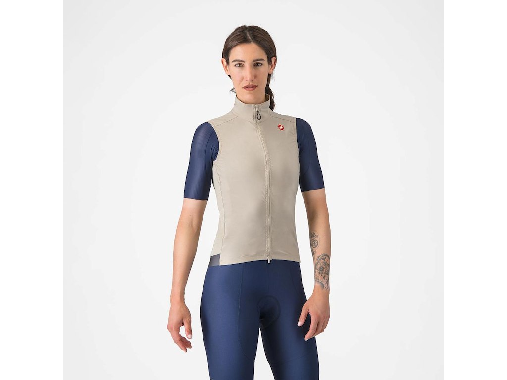 Castelli Espresso Women's Vest - Cykelvest - Dame - Clay/Dark Gray - L