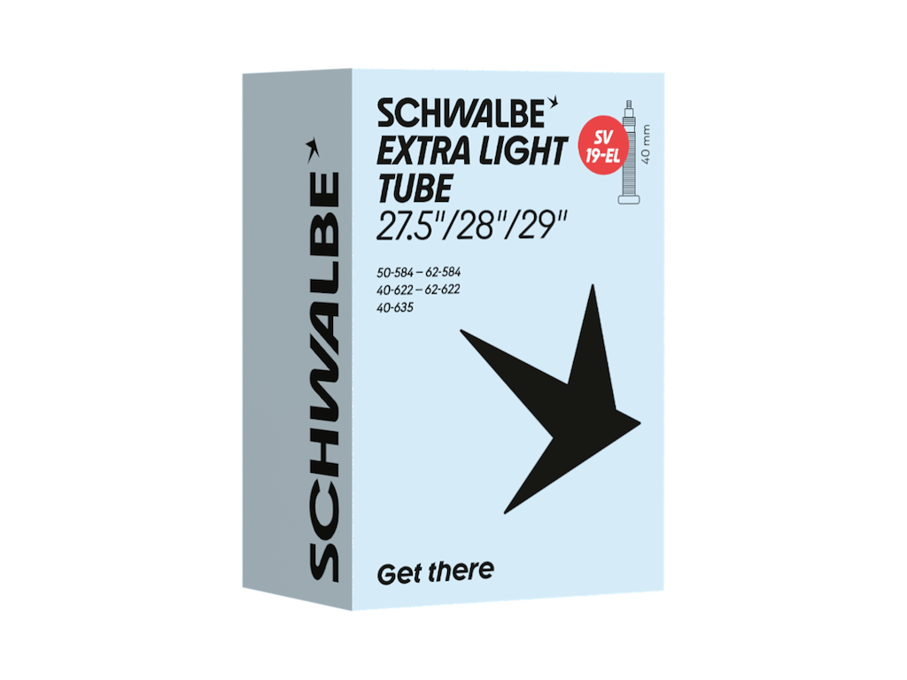 Schwalbe Extra Light slange 27,5/28" (40/62-584/635) med 40mm lang racerventil SV19-EL