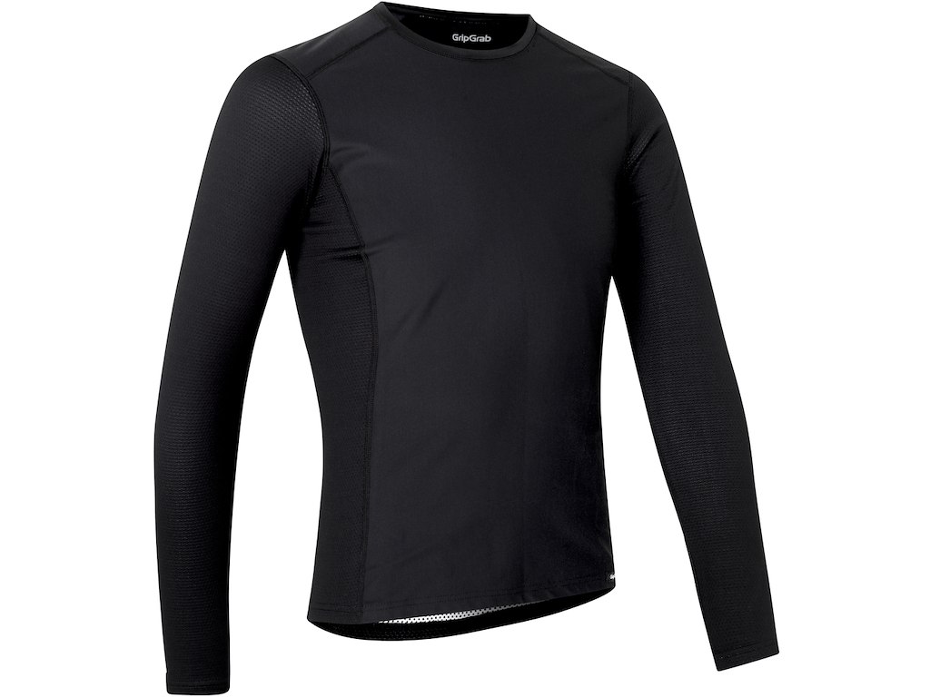 GripGrab Vindafvisende langærmet baselayer sort Størrelse XS