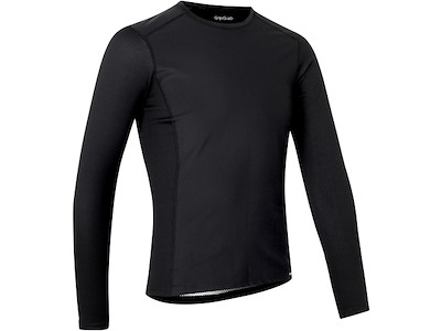 GripGrab Vindafvisende langærmet baselayer sort Størrelse XS