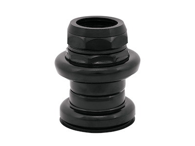 FORCE styrfittings med gevind 22,2mm 1'' stål - Sort