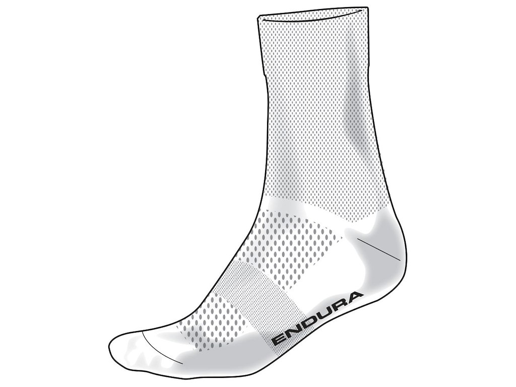 Endura PRO SL Sock - Cykelstrømper - Hvid