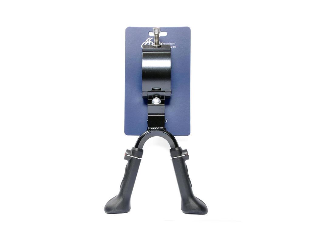 BikePartner - Støtteben - Justerbar - 24-28" - Alu sort 
