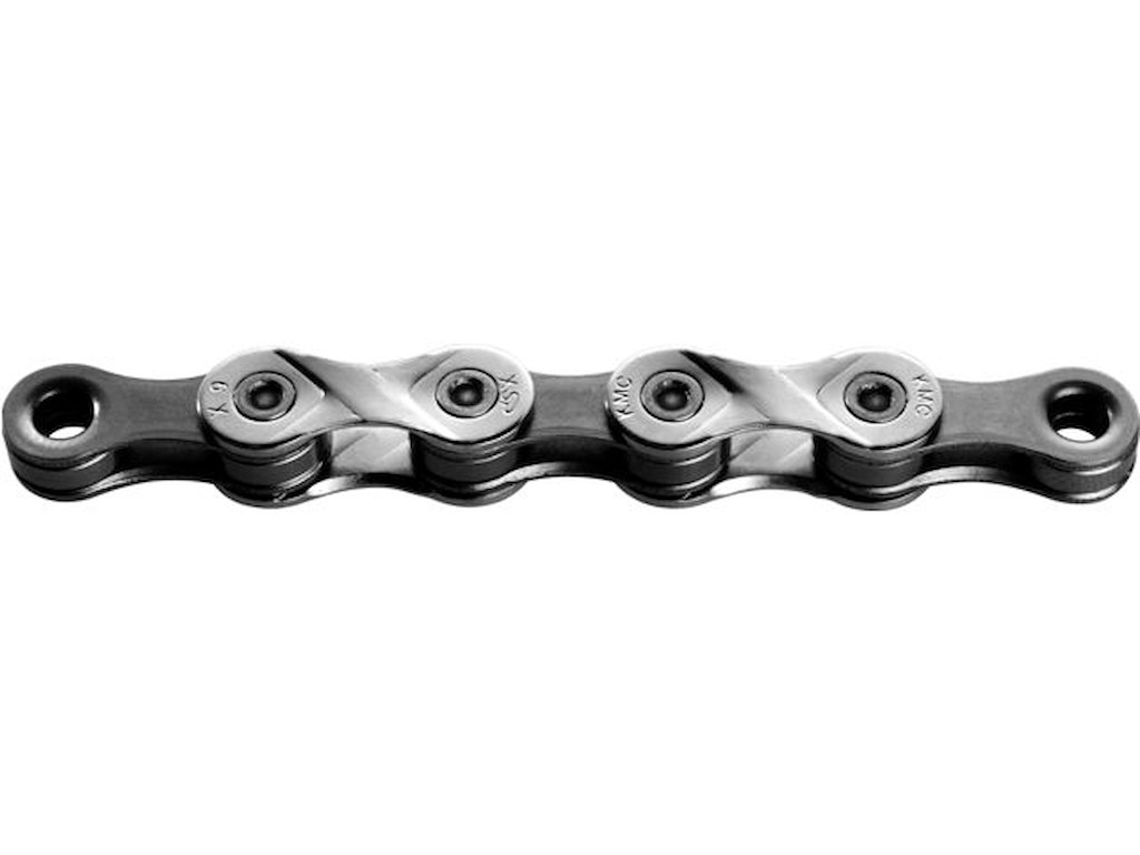 KMC X9 9-Speed Kæde til Shimano, Sram og Campagnolo Sølv/Grå