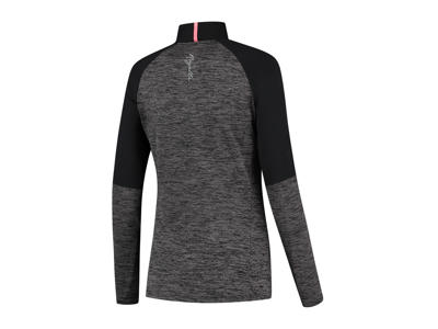 Rogelli Enjoy - Sports T-shirt Dame - Lange ærmer - Melange sort pink