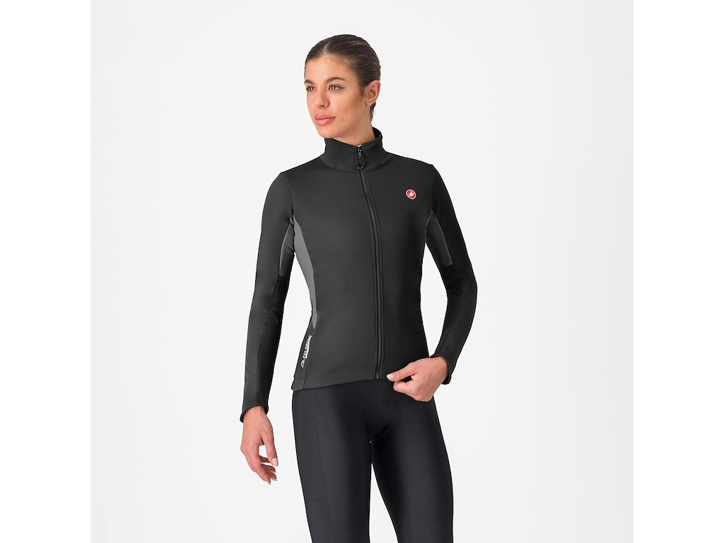 Castelli Entrata 2 Women's Jacket - Cykeljakke - Dame - Light Black/Dark Gray - L