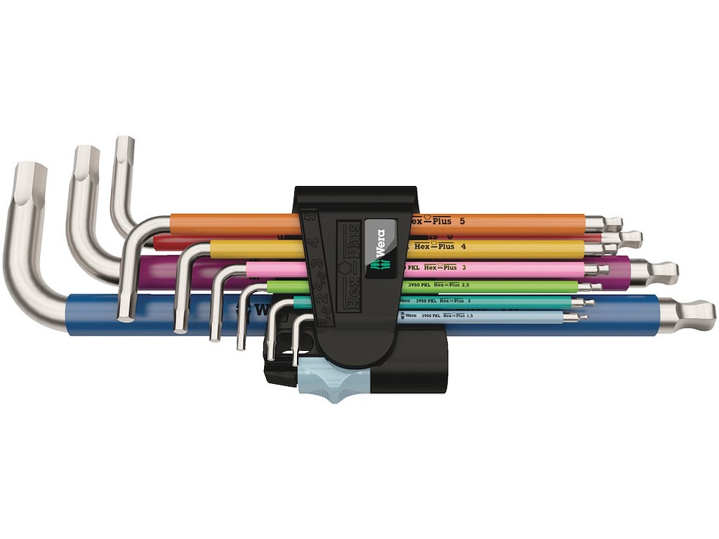 Wera 3950/9 Stainless Unbrakonøgle Sæt Multicolor