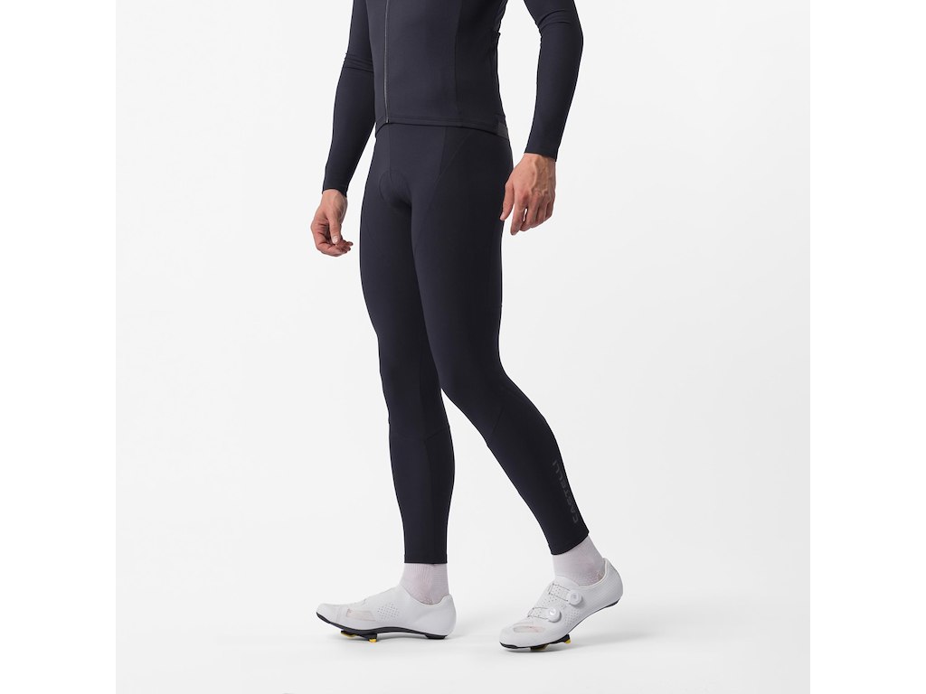 Castelli Thermowoven Bibtights - Cykelbukser m/pude - Herre - Sort