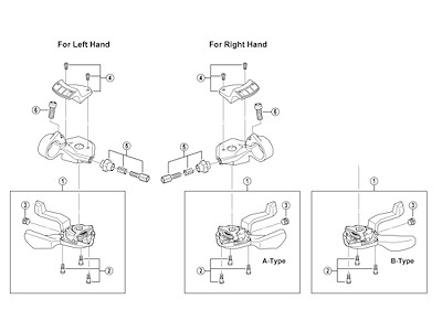 Shimano indikator unit venstre til SL-R440