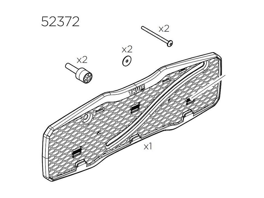 Thule Number Plate Holder Kit til Easyfold XT