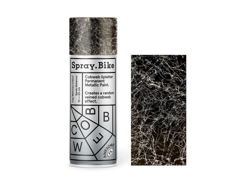 Spray.Bike spraymaling 400 ml Awesome FX Cobweb sølv