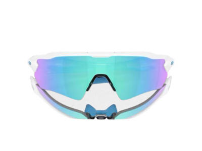 Oakley Radar ev s path - Cykelbriller - Prizm sapphire - Polished white