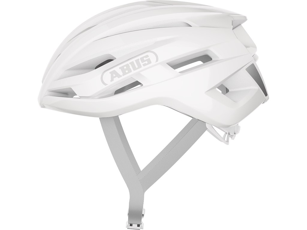 ABUS StormChaser ACE cykelhjelm pure white  (Hjelmstørrelse: 51-55 cm)