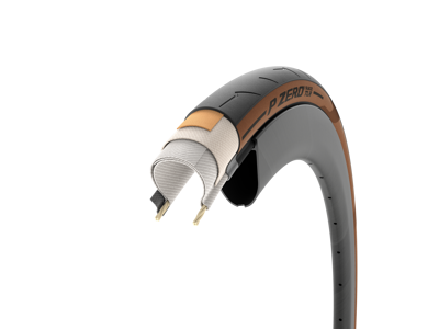 Pirelli P Zero Race TLR Classic - Foldedæk Road - 700x28c/30c - Sort/brun