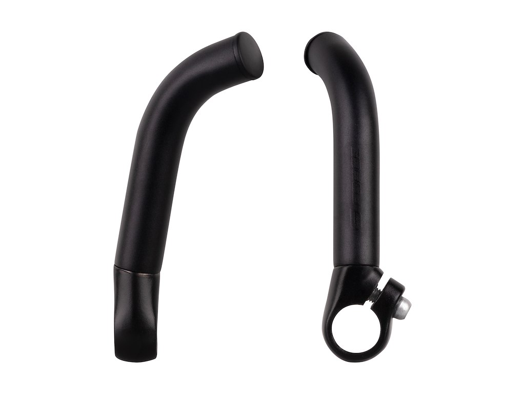 FORCE bar ends B4.3  14,5 cm lang aluminium - mat sort