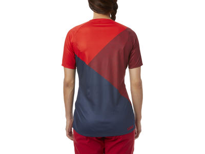 Giro Roust Dame - Cykelbluse med korte ærmer - MTB - Rød Shadow