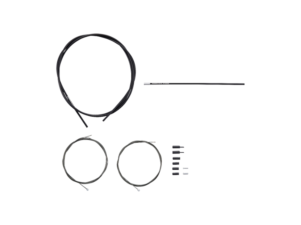 Shimano Optislick Gearkabel sæt Road - Shimano 105 - Sort