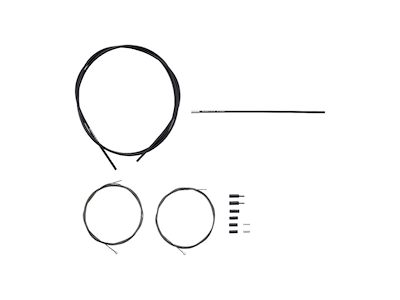 Shimano Optislick Gearkabel sæt Road - Shimano 105 - Sort