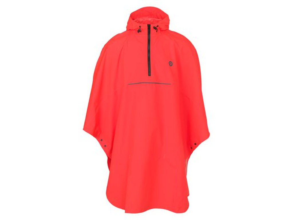 AGU Essential GO Grant Poncho - Poncho - Hi-Vis Neon Red - One Size