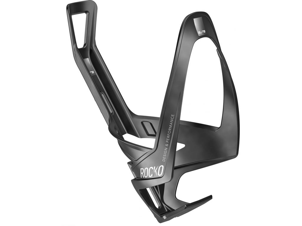 Elite Rocko Carbon - Flaskeholder - Med mat hvid grafik