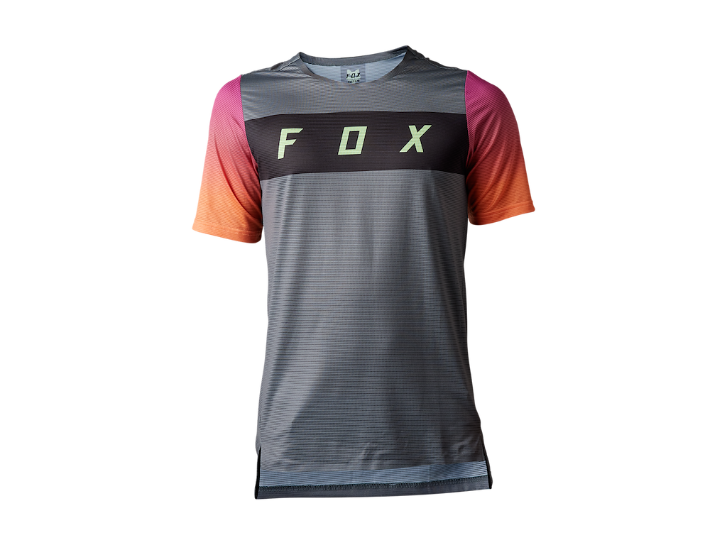 FOX Flexair Arcadia Cykeltrøje Til MTB Grå/Orange Størrelse S