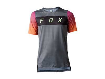 FOX Flexair Arcadia Cykeltrøje Til MTB Grå/Orange Størrelse S