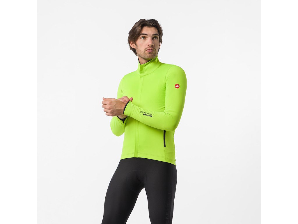 Castelli Alpha 150 Jacket - Cykeljakke - Herre - Electric Lime/Black - Str. XL Castelli Alpha 150 Jacket - Cykeljakke - Herre - Electric Lime/Black - Str. XL